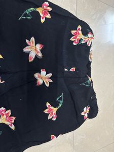 Premium Floral Wide-Leg Flowy Trousers