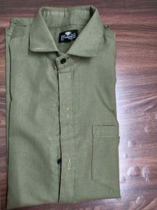 Classic Khaki Button-Up Shirt