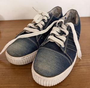 Denim Platform Sneakers