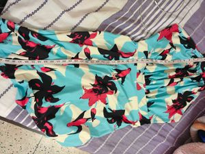 Floral Halter Neck Midi Dress