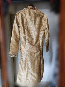 Men's Golden Brocade Kurta