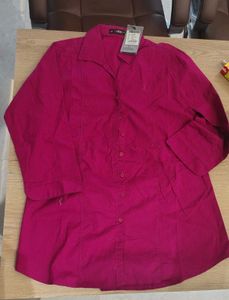 Stylish Pink Button-Down Shirt