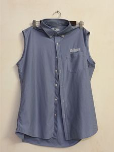 Uniqlo Sleeveless Blue Striped Drager Shirt