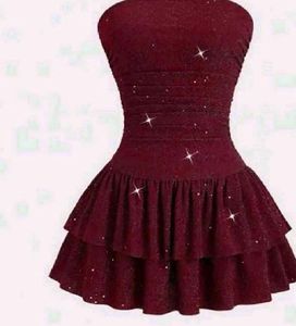 Sparkly Ruffled Mini Dress