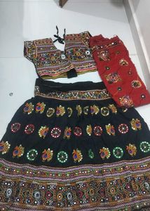 black garba dress Lehenga Choli Set