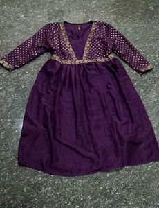 Purple Kurta Set
