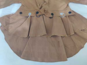 Girls age 4-6 yrs brown colour stretchable kurta