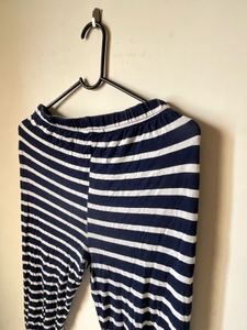 Striped Lounge Pants Navy blue