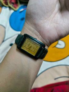 Stylish Rectangular Dial Watch