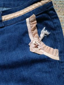 Stylish Denim Shorts with Embellishments