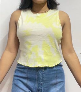 Trendy Tie-Dye Cropped Tank Top