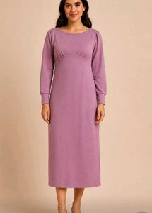 Cute Lilac Midi Dress new Year Party