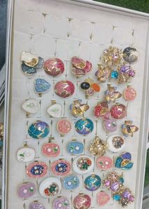 Assorted Enamel Rings per pc 75