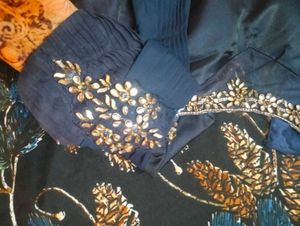 Beautiful Heavy Partywear Gown In  Attached Dupatt