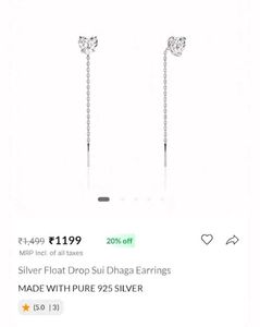 new heart sui dhaga earrings