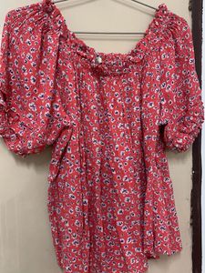 Charming Floral Off-Shoulder Top