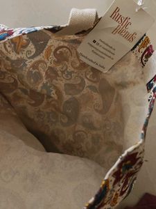 Boho Paisley Print Tote Bag