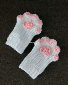 Crochet Cat Paw Gloves