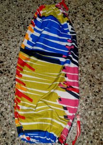 Retro Geometric Print Drawstring lod cover