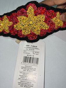 Beaded Embellished Floral Belt