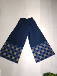 Stylish Wide Leg Navy Palazzos