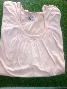 Combo Striped Overlay Top with Embellished Necklin