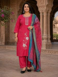 Beautiful Pink Kurta Set with Dupatta