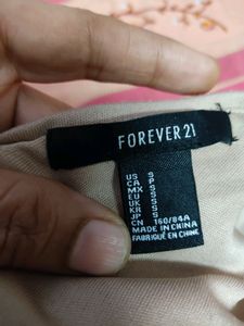 New Forever 21 Sequin Peplum Top