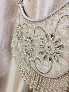 bridal crystal handbag