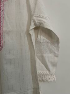 Elegant Kurta sets Embroidery white