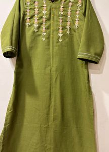 Rich Olive green kurta