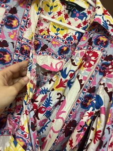Bohemian Print Wrap Dress