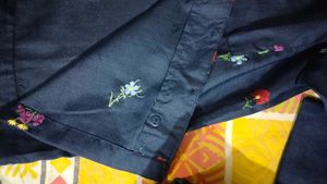 Embroidered Floral Shirt