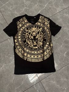 Men's Black Tiger Print T-Shirt