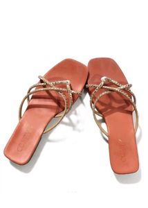Sparkling Strappy Flat Sandals