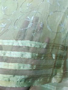 Elegant Light Yellow Saree
