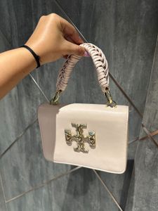 Stylish Light Pink(Peach) Handbag Women - Tory Bur