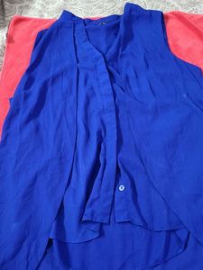 Royal Blue High-Low Tunic