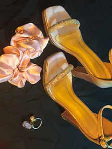 Sparkly Strap Heels