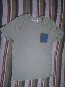 women's Green T-Shirt with Pocket