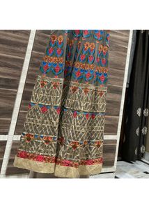 Pure Georgette Gown With Heavy Embroidery