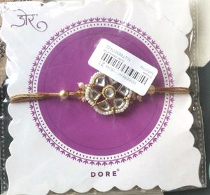 Elegant Rakhi with Kundan Work