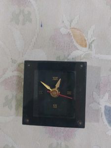 Vintage Black Desk Clock - Not Working