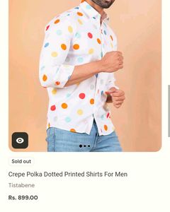 Tista Bene Polka Dot Shirt L