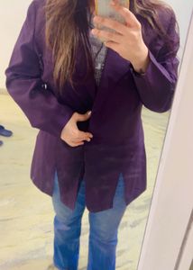 Purple Blazer - Stylish & Chic