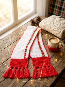 🧶 Handmade Crochet Winter Scarf