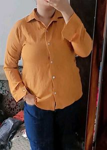 Mustard Clur Shirt For Women