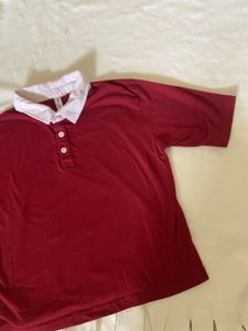 Burgundy Polo T-Shirt