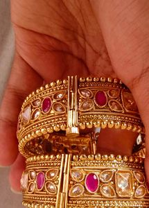 Rajwadi Bangle pech wala  ( pure copper )