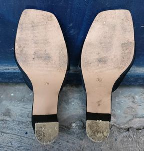 Black 'One Touch' Heeled Sandals - Size 7